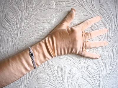 Long Satin Opera Gloves By Dents