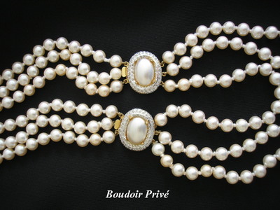 Long Vintage Pearl Necklace