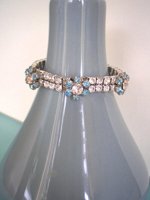 Aqua Rhinestone Bracelet