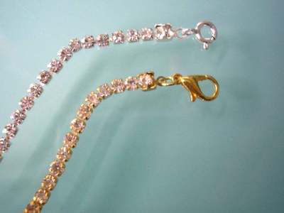 Rhinestone Necklace Extender With Choice Of Clasp - FREE UK Delivery With Discount Code 'FREEDEL'