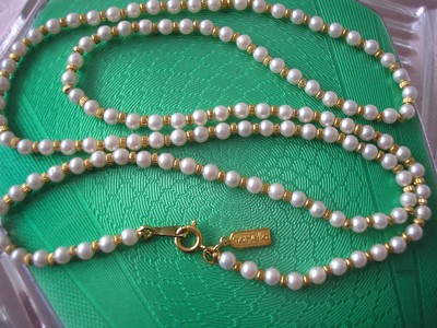 Vintage MARVELLA (signed) Single Strand Pearl Necklace